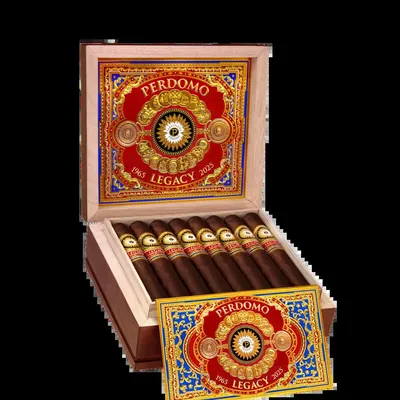 Perdomo Legacy open cigar box, red edition