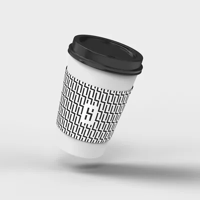 Studio Harrison pattern on a coffee cup