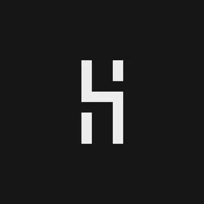 Studio Harrison logomark, white on black