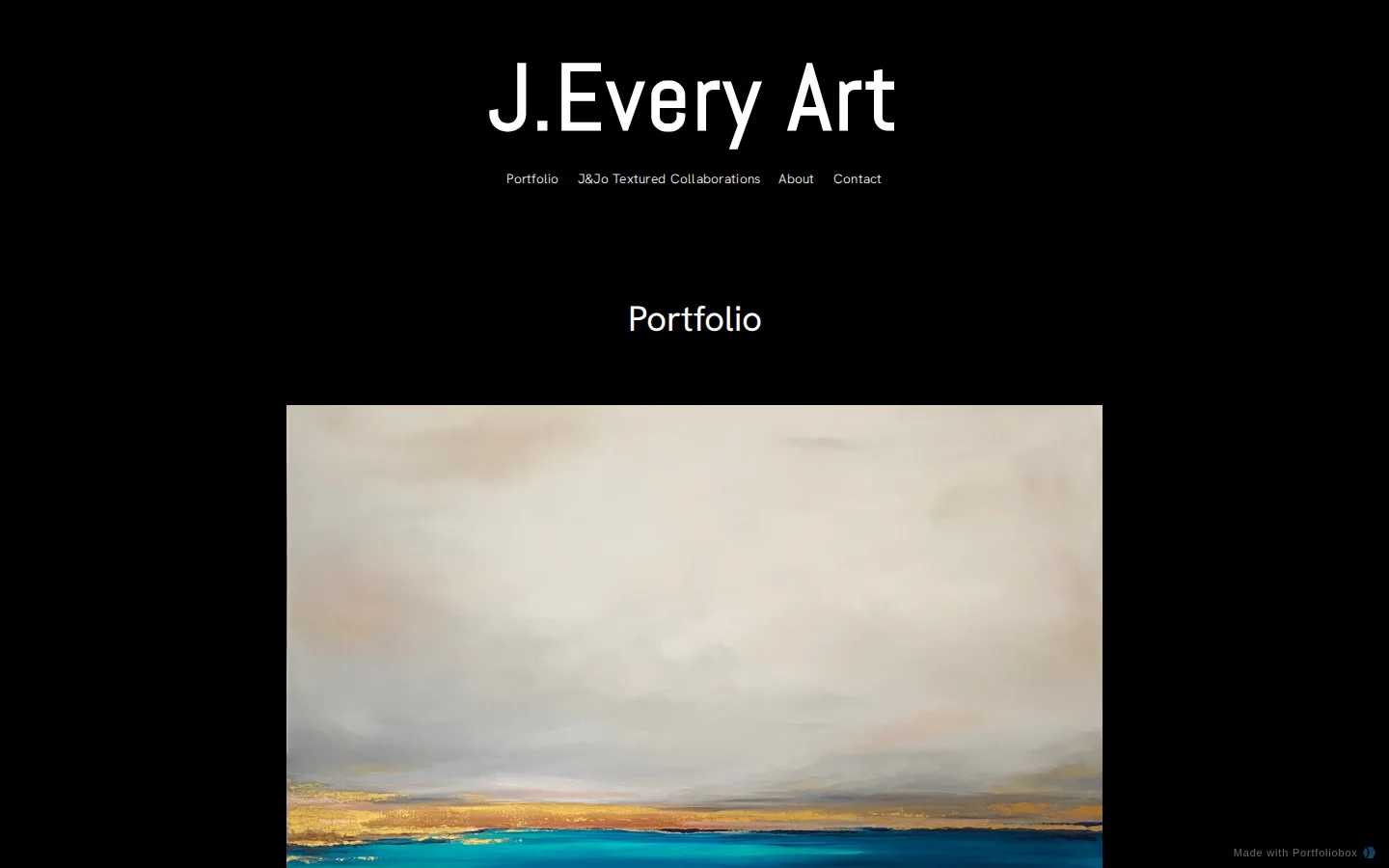 Screenshot of Janine Every Art
